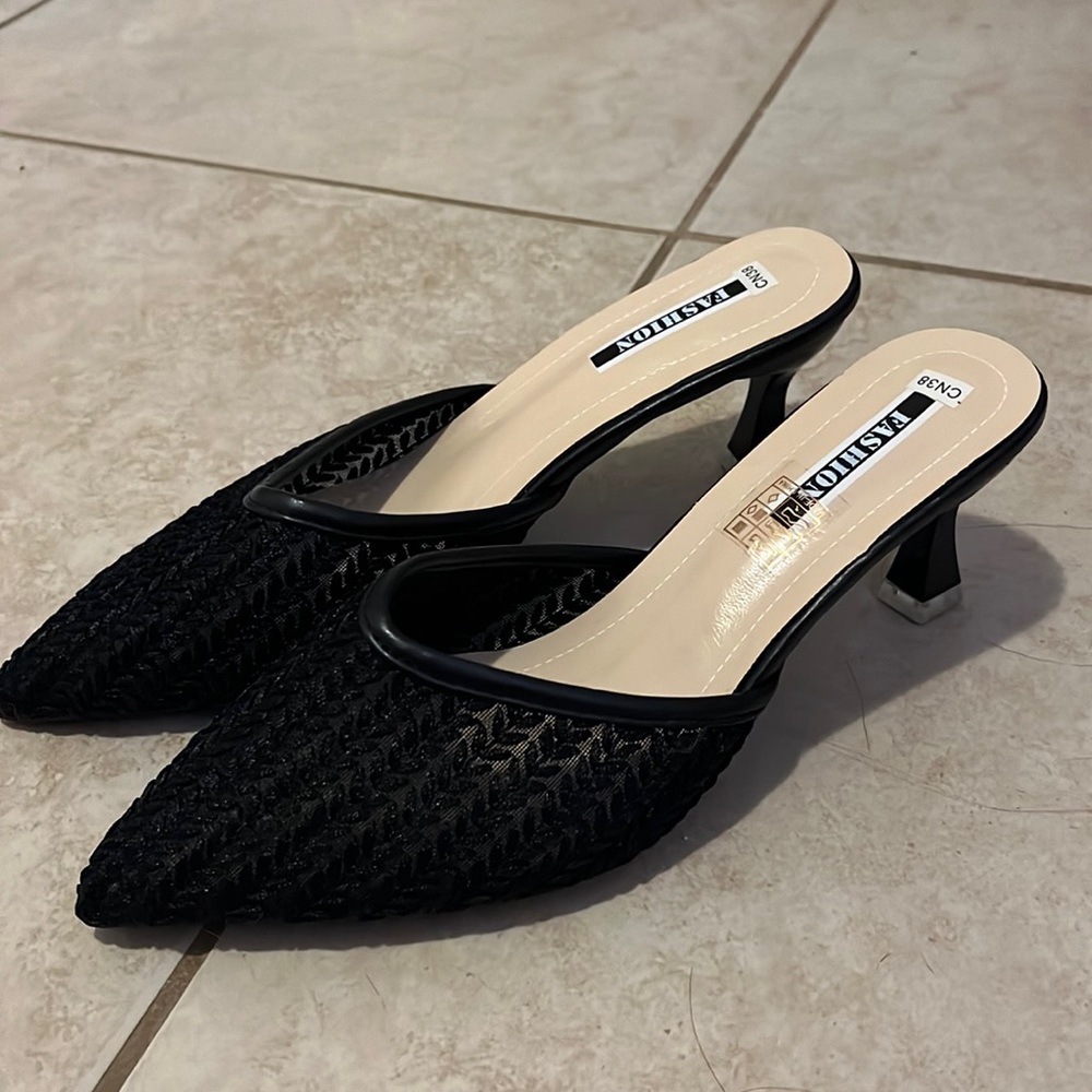 Black Kitten Heels